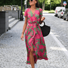 Women’s Split Hem LaceUp Dress