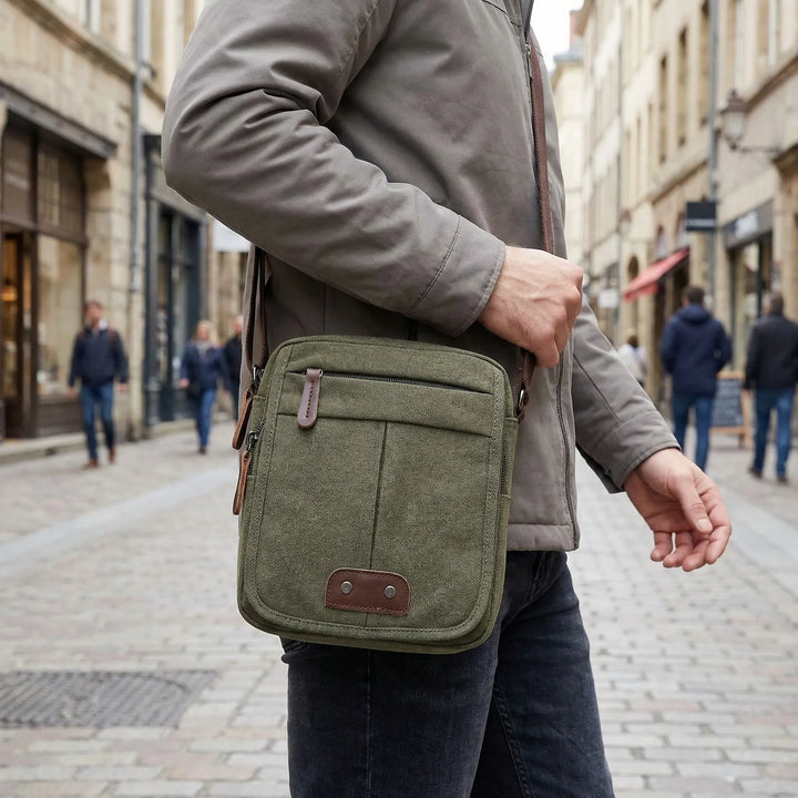 Canvas Shoulder Bag (Unisex)