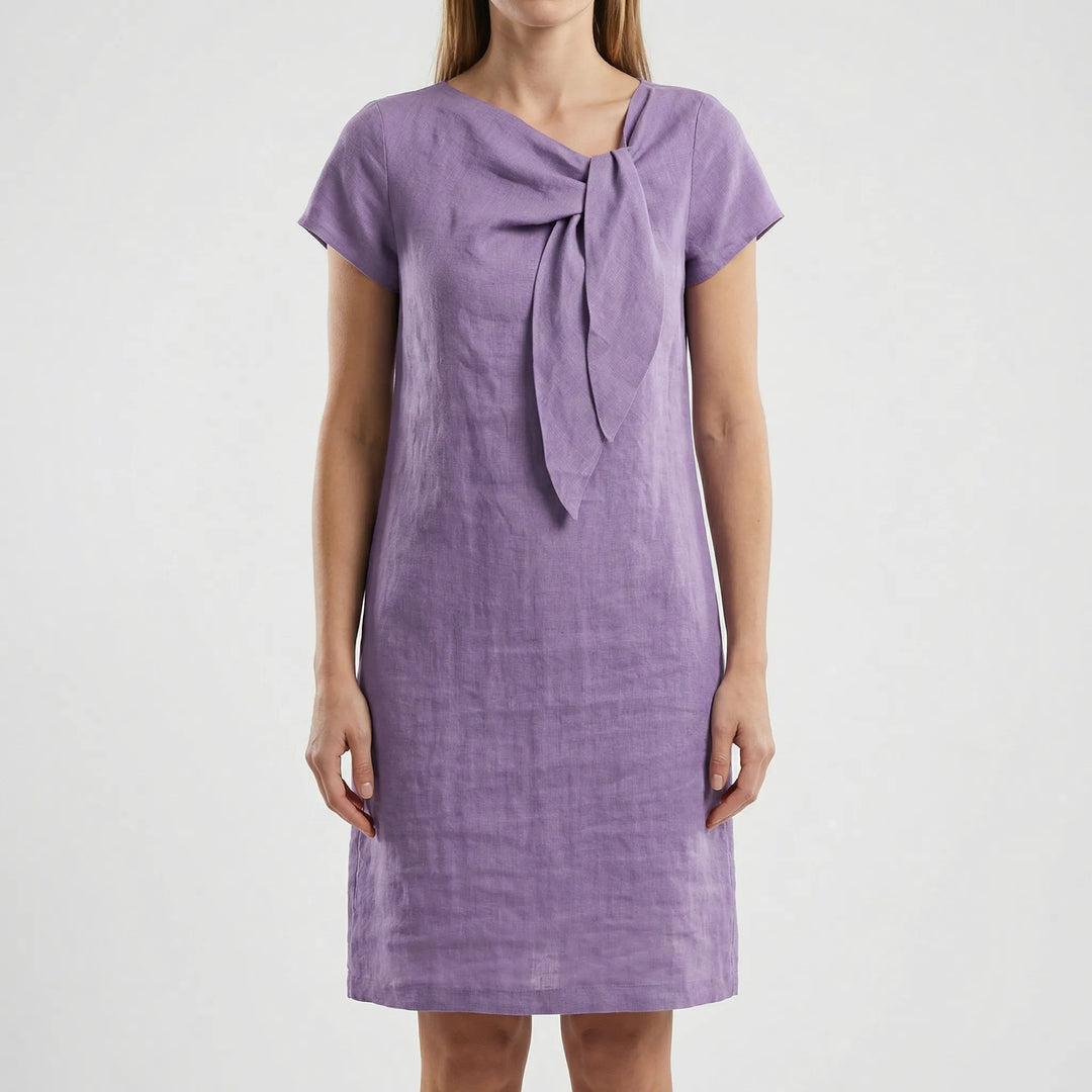 Women's Elegant Short Sleeve Sheath Dress (Mini Length)