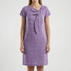 Women's Elegant Short Sleeve Sheath Dress (Mini Length)