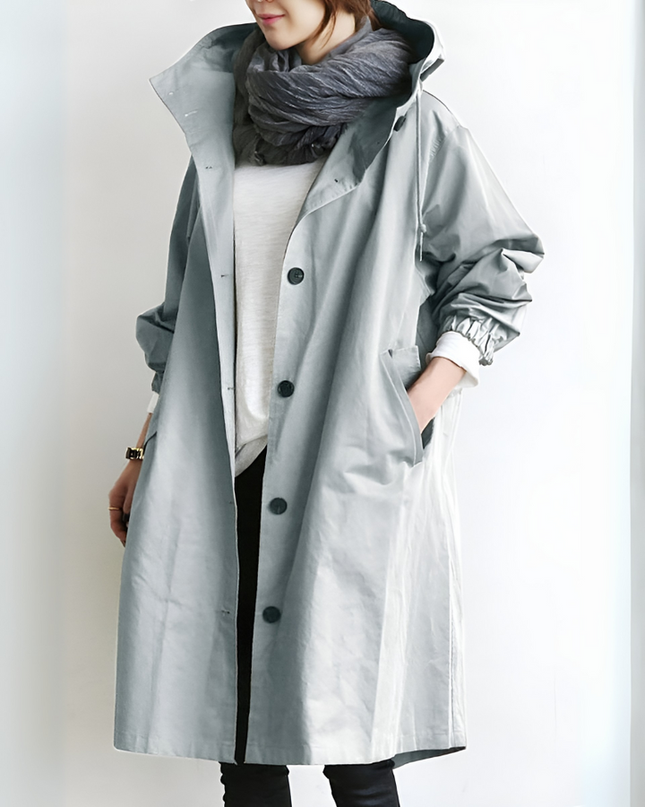 Classic Hooded Trench Coat