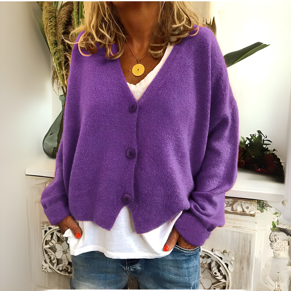Women’s Soft Knit Relaxed Fit Cardigan