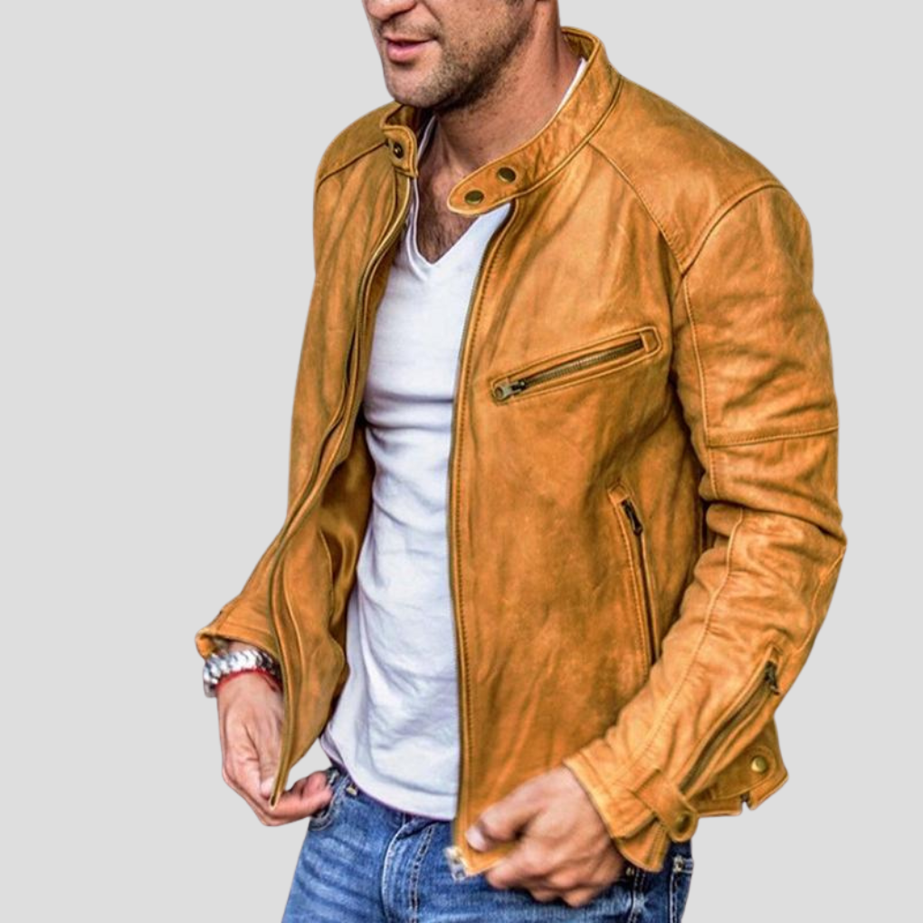 Men’s Stand-Collar Jacket – Modern Layer for Everyday Wear