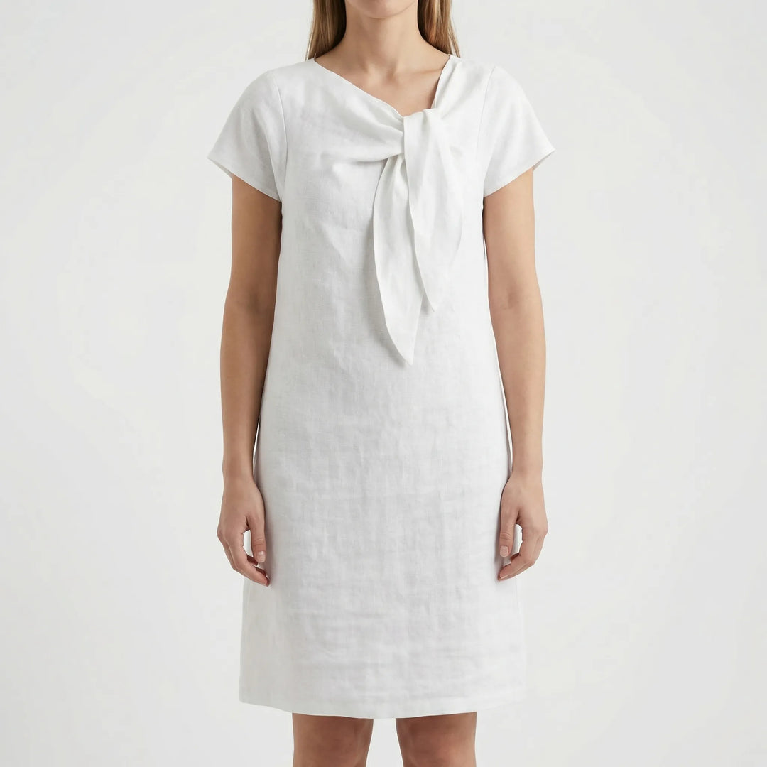 Women's Elegant Short Sleeve Sheath Dress (Mini Length)