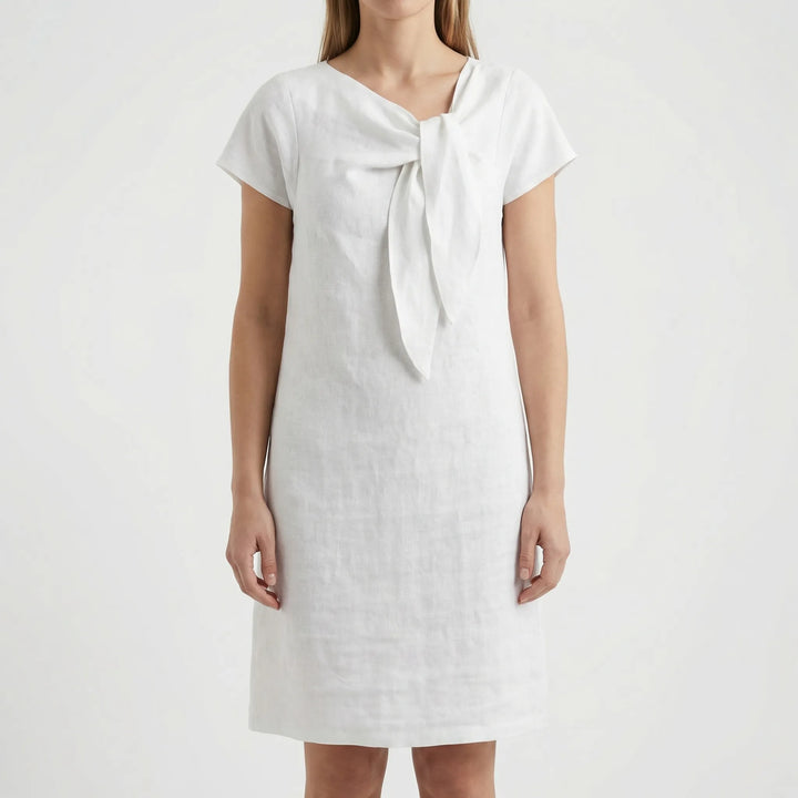 Women's Elegant Short Sleeve Sheath Dress (Mini Length)