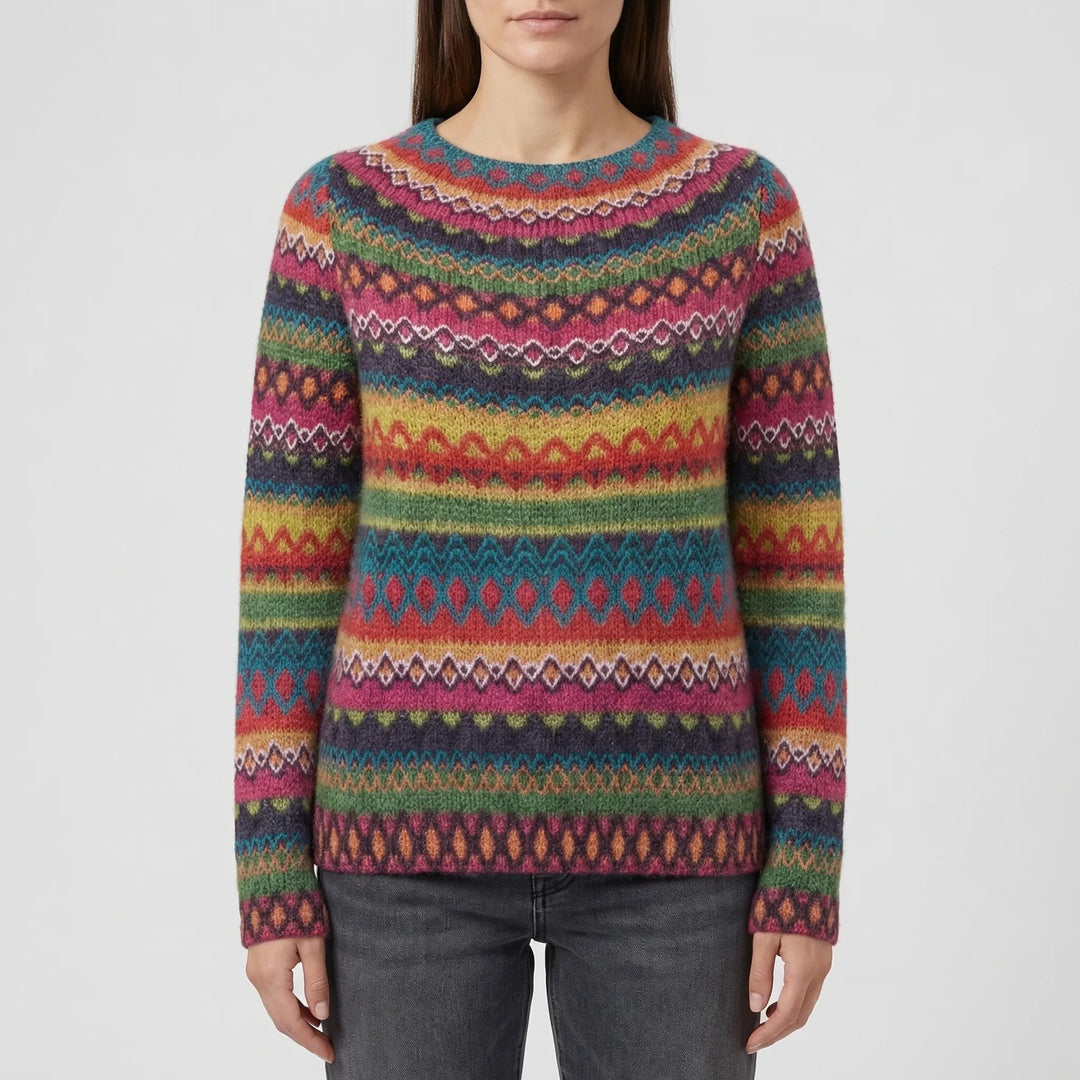 Women’s Knit Sweater with Round Neck