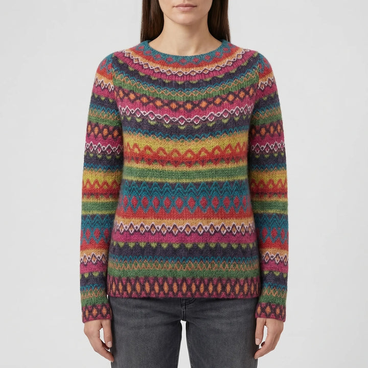 Women’s Knit Sweater with Round Neck