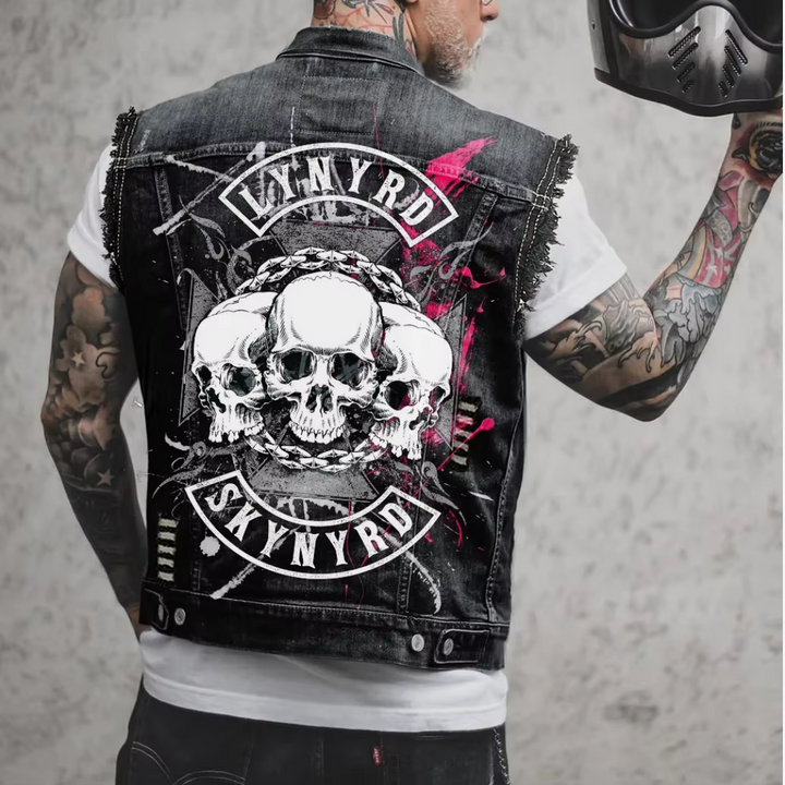 Retro Denim Men's Vest