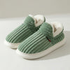 Women’s Plush Slippers – Ribbed Indoor Footwear