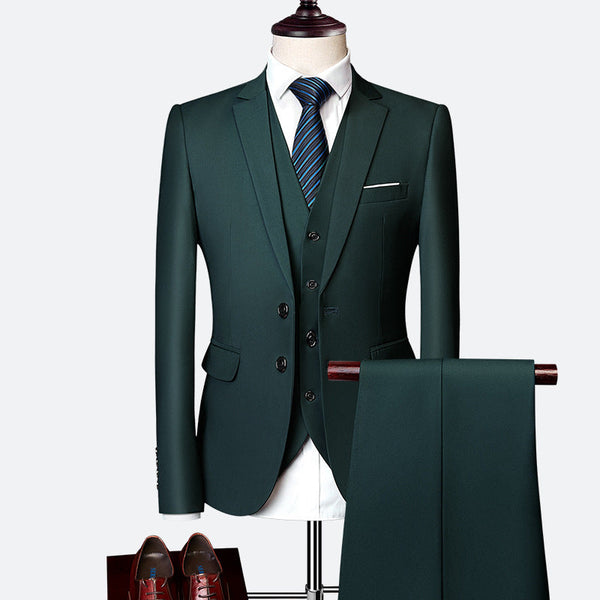 Luxe 3-delig Slim Fit Pak voor Heren