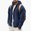 Men’s Fleece Jacket with Hood and Full Zipper