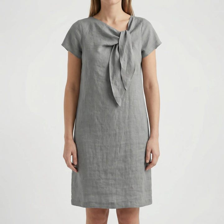 Women's Elegant Short Sleeve Sheath Dress (Mini Length)