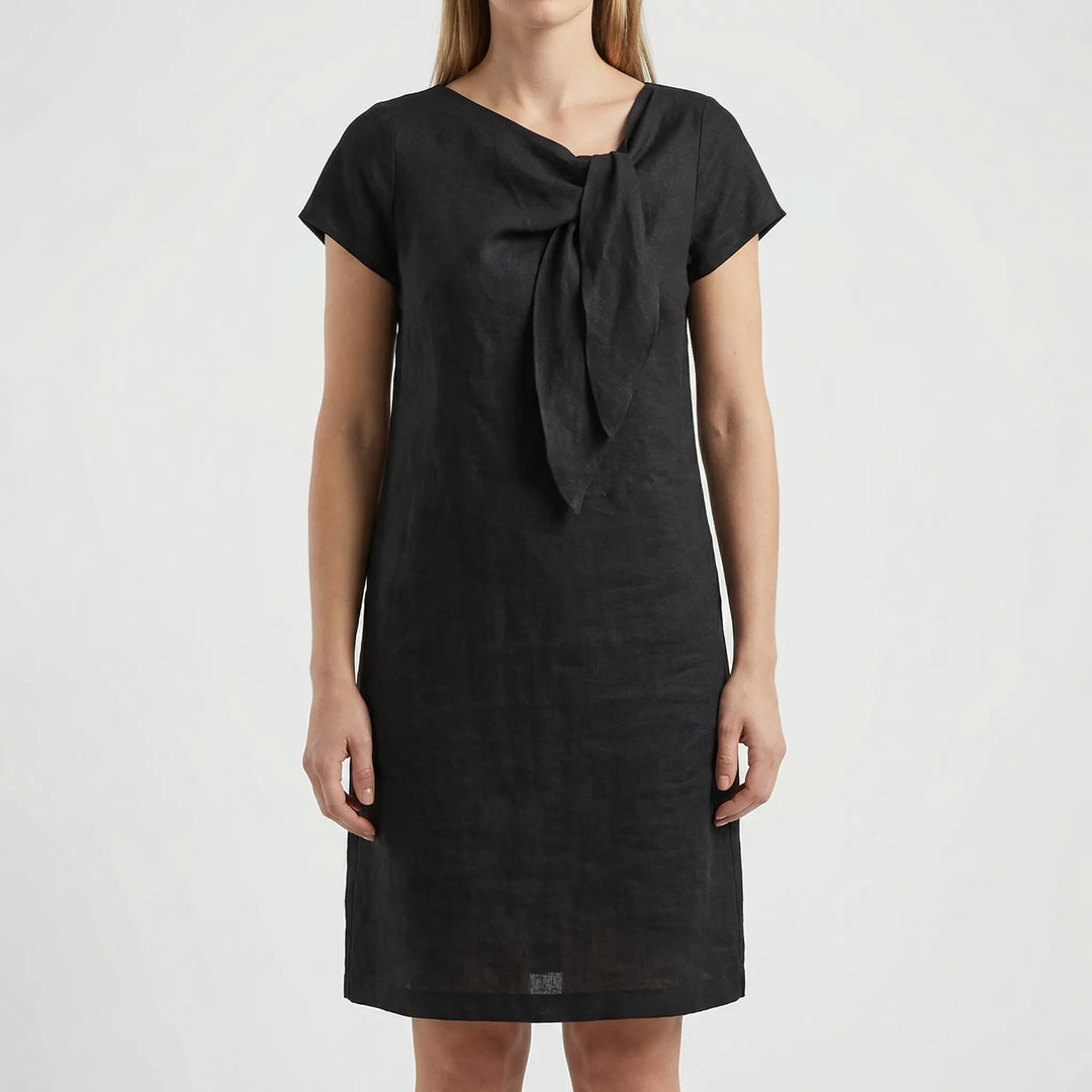 Women's Elegant Short Sleeve Sheath Dress (Mini Length)