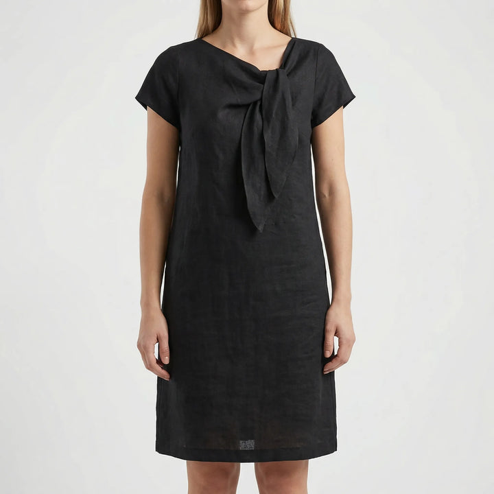 Women's Elegant Short Sleeve Sheath Dress (Mini Length)