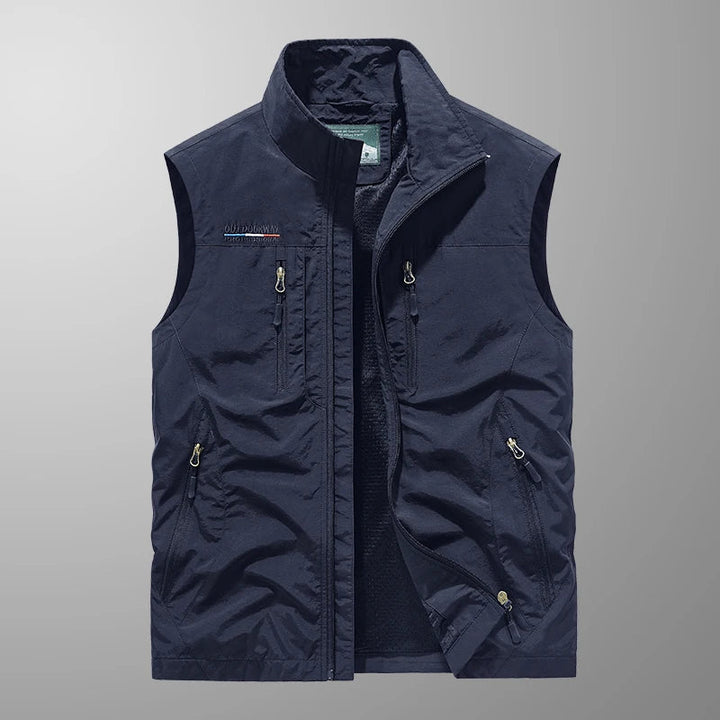 Breathable Multi-Pocket Vest for Men