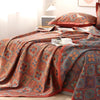 Blossom Embroidery Cotton Reversible Coverlet – Timeless Elegance and Comfort
