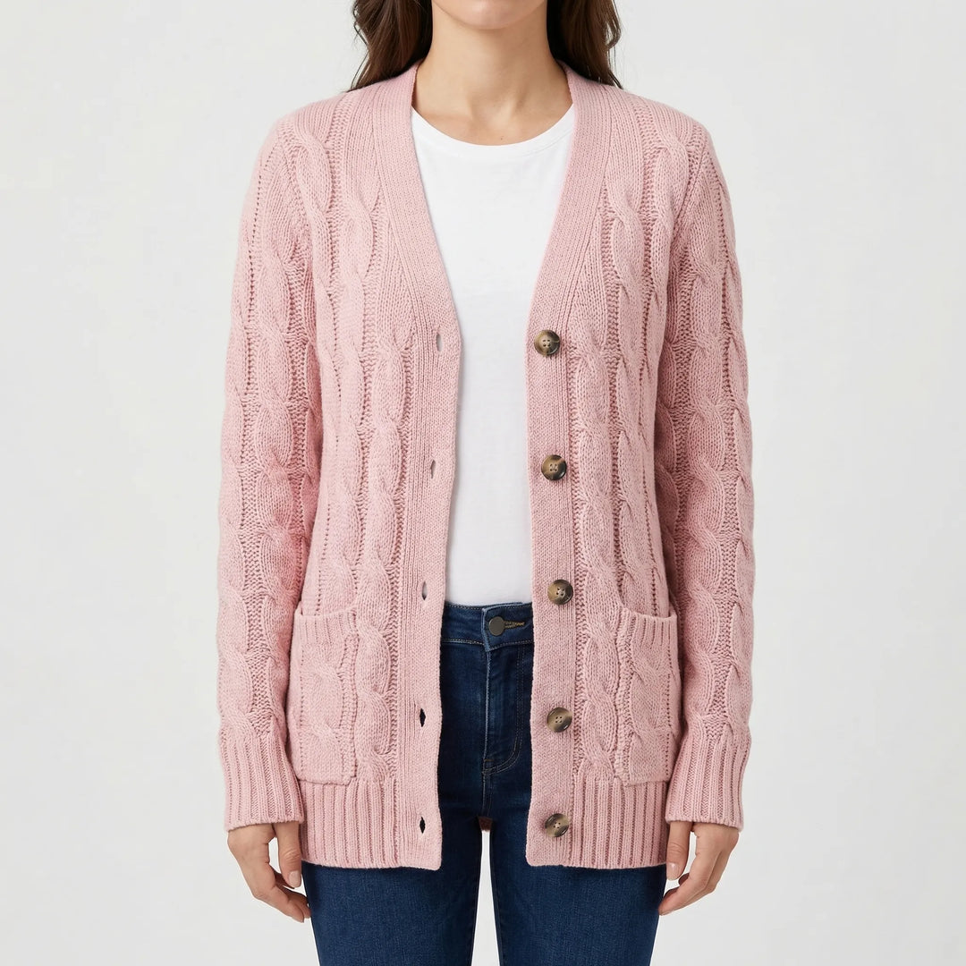 Women’s Cardigan with Buttons and Pockets