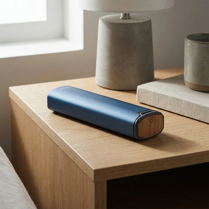 7-Day Pill Box – Stylish Aluminium and Wood Organizer