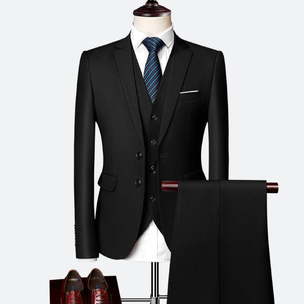 Luxe 3-delig Slim Fit Pak voor Heren