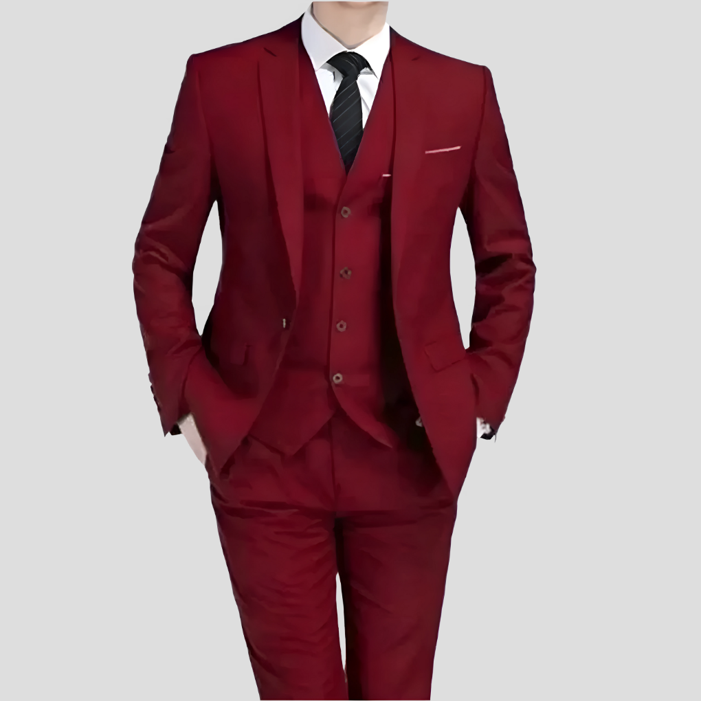 Men’s Black Three Piece Suit
