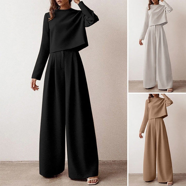 Elegant Two-Piece Palazzo Set