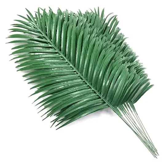 12 Faux Palm Leaves