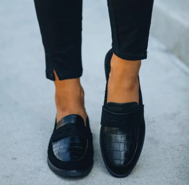 Noir Luxe Penny Loafers