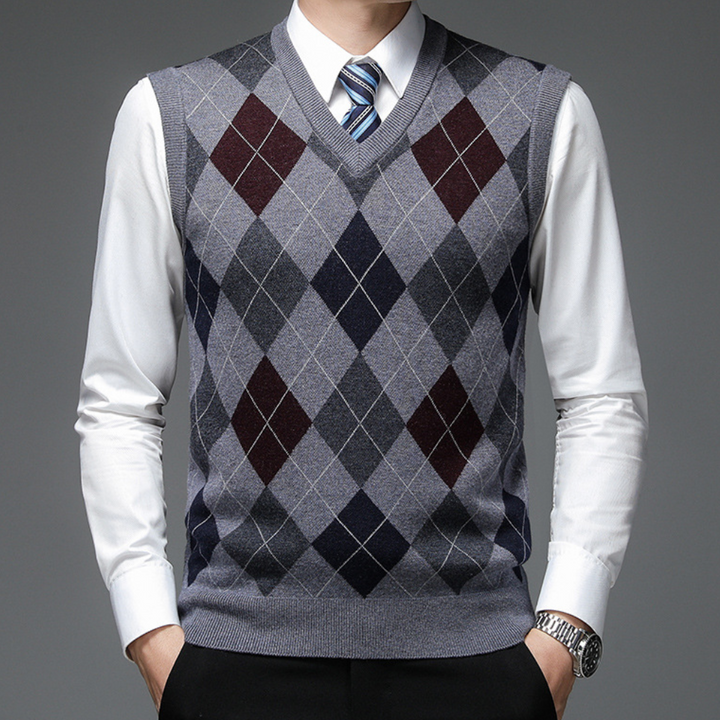 Sleeveless V-Neck Sweater