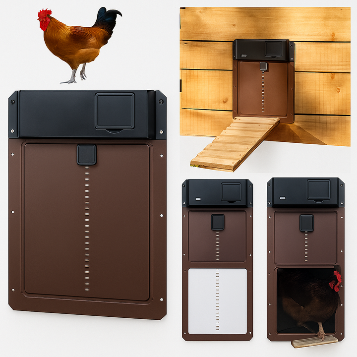 Automatic Chicken Coop Door Weatherproof and Light Sensor Opening System