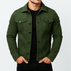 Men’s Casual Solid Denim Jacket