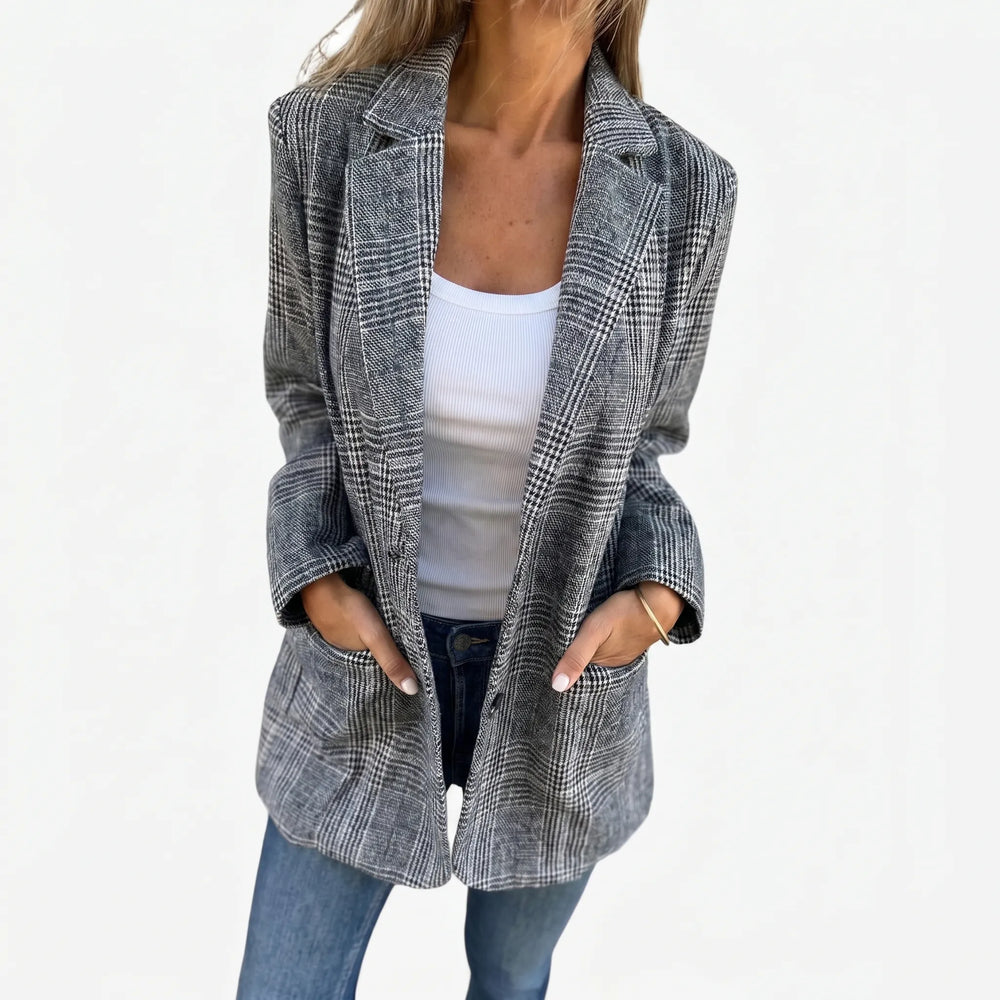 Checklyn - Women's Checked Blazer