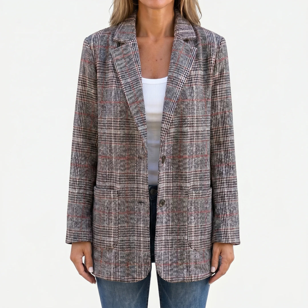Checklyn - Women's Checked Blazer