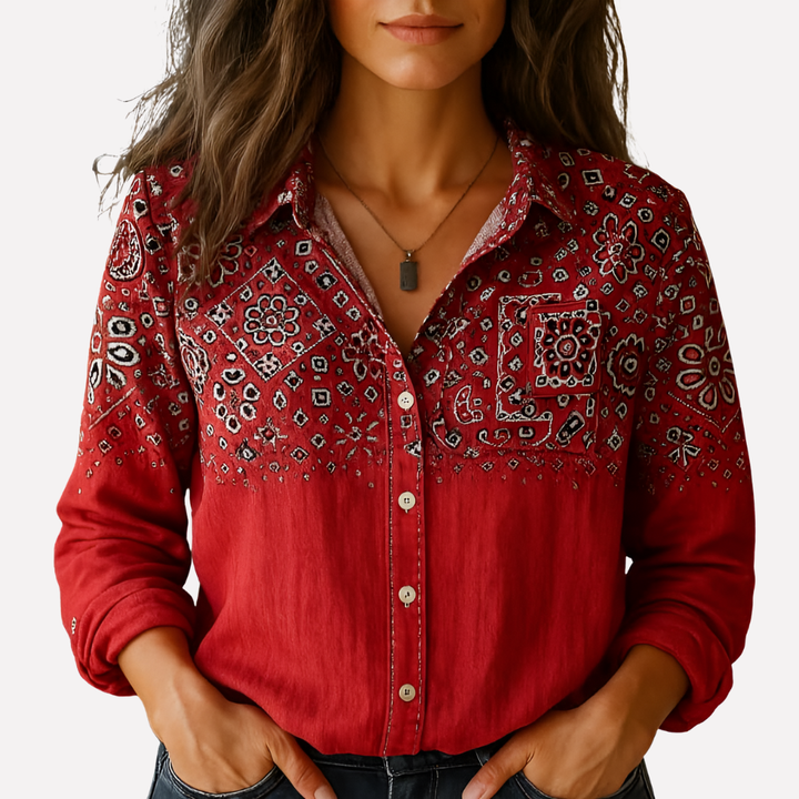 Folk Pattern Blouse