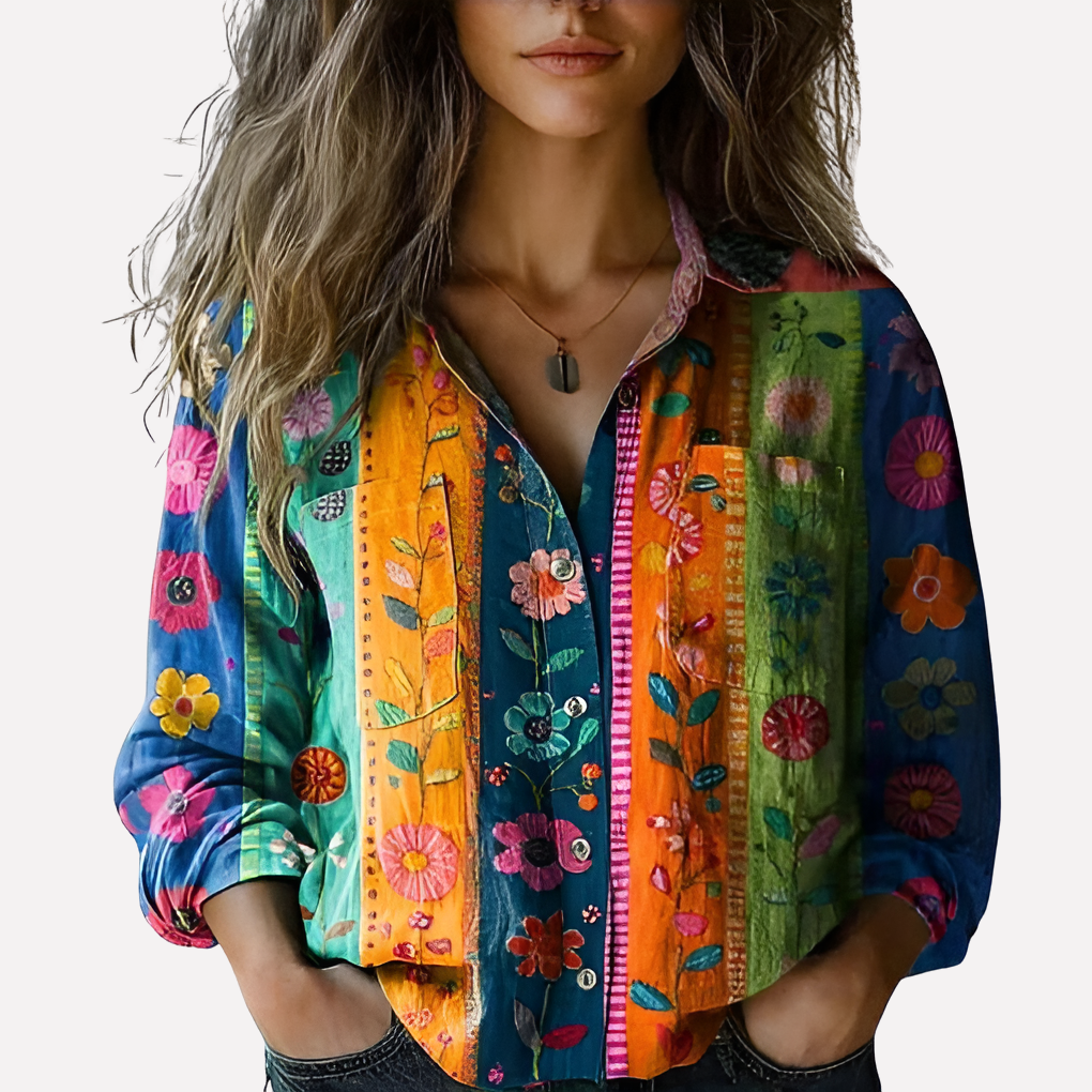 Folk Pattern Blouse
