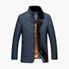 Men’s Quilted Jacket with Button Closure – Stand‑Collar Outer Layer