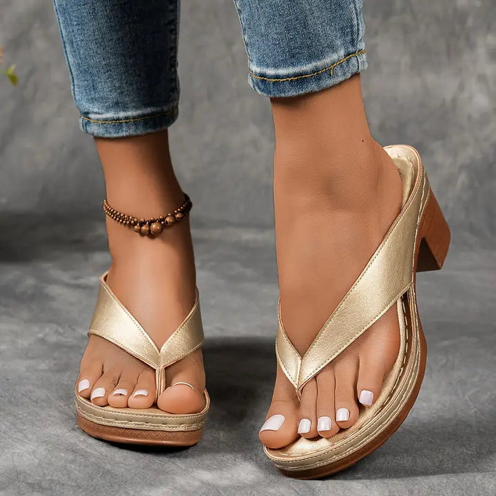 Orthopedic Slip-On Sandal Heels