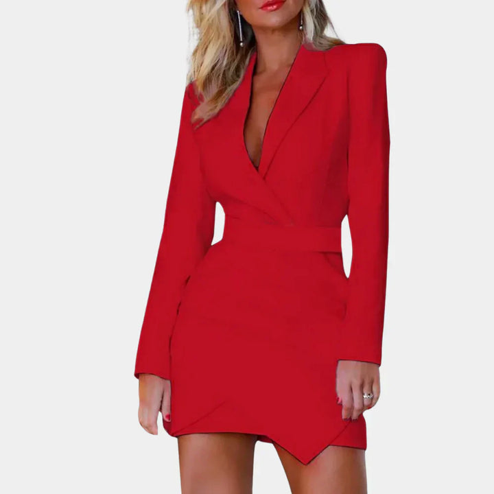Scarlet Elegance Dress