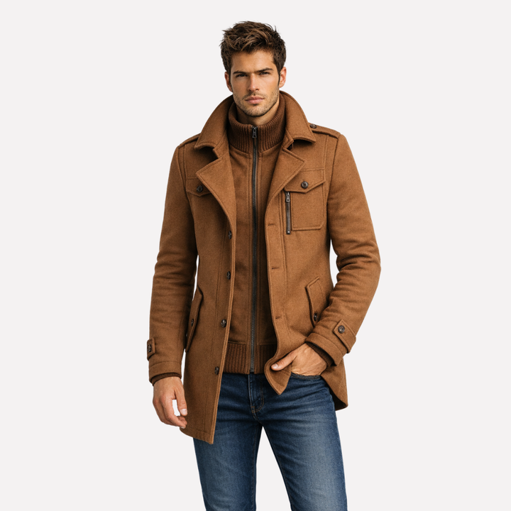 Two-Piece Winter Coat for Men: Warmth and Style Combined