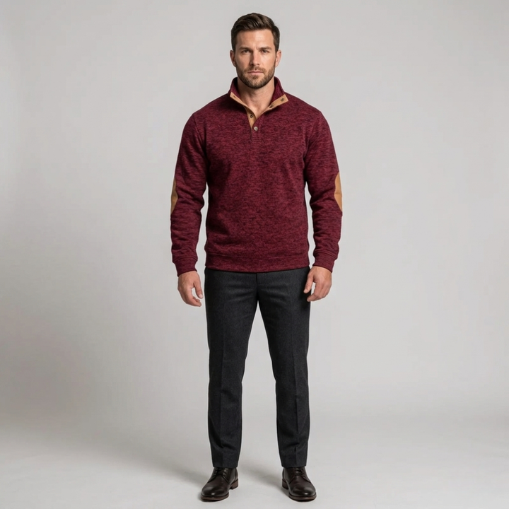 Men's V-Neck Sweatshirt for Outdoor &amp; Casual Style