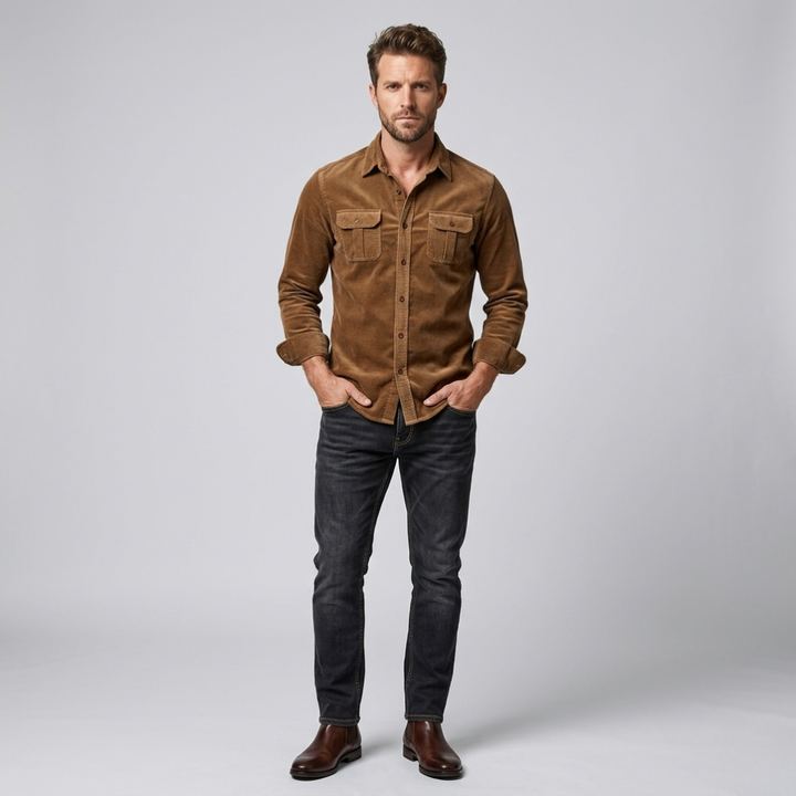 Classic Corduroy Shirt for Men