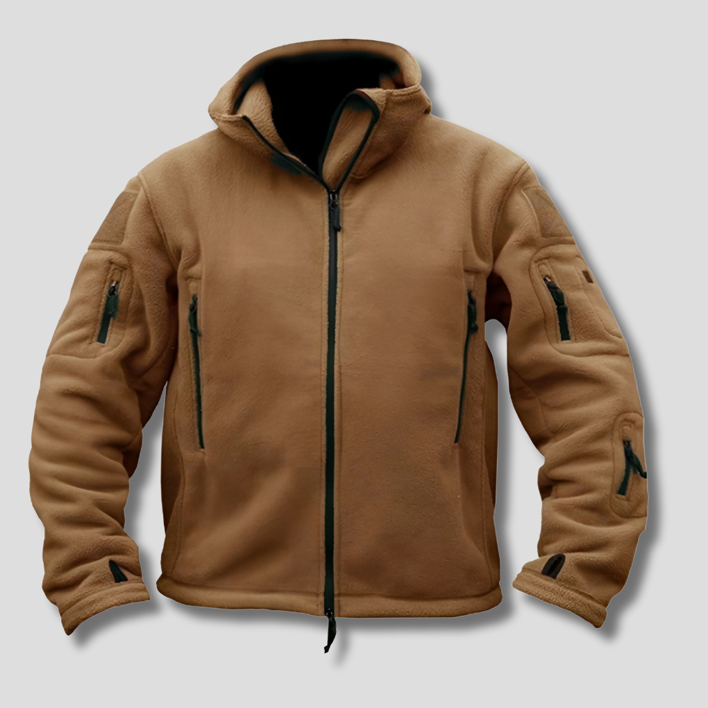 Men’s Wind-Resistant Outdoor Fleece Jacket – Rugged Everyday Layer
