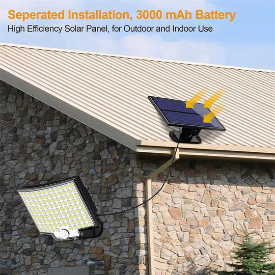 106 LED Solar Outdoor Light with Motion Sensor