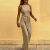 Festive Shiny Women’s Jumpsuit – Sparkle with Every Step