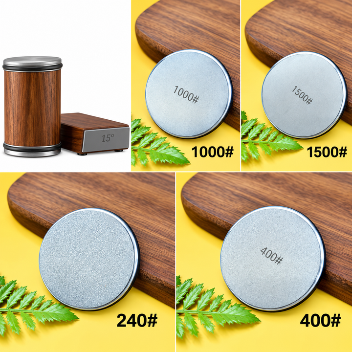 Rolling Knife Sharpener Magnetic Stone Set