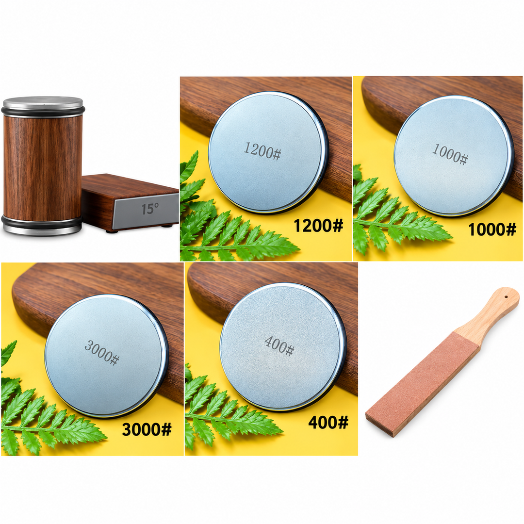 Rolling Knife Sharpener Magnetic Stone Set