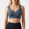 Seamless Push-Up Bra With Mesh Panel