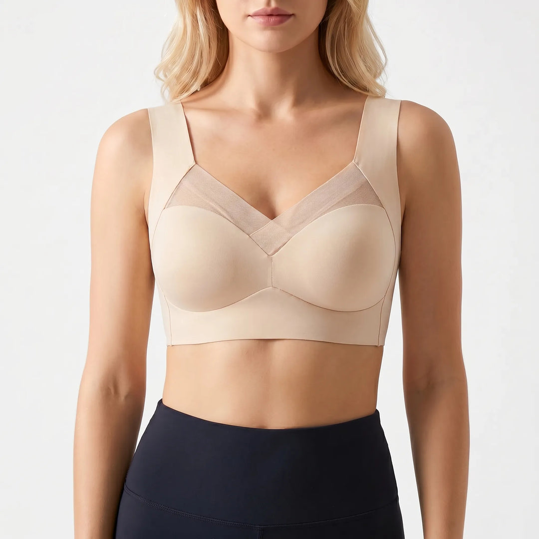 SilquraSeamless Push-Up Bra With Mesh Panel