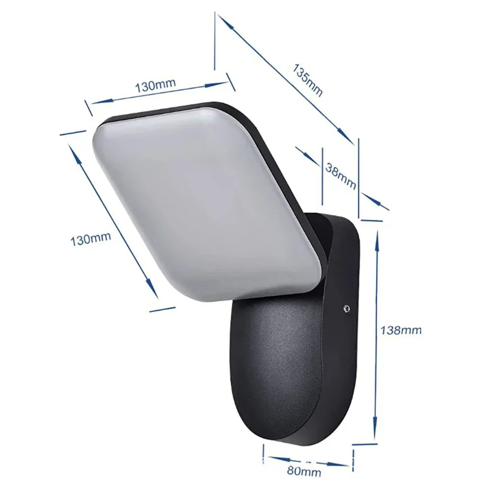 Waterproof Outdoor Wall Light with PIR Motion Sensor (12W) – Smart Illumination for Enhanced Security