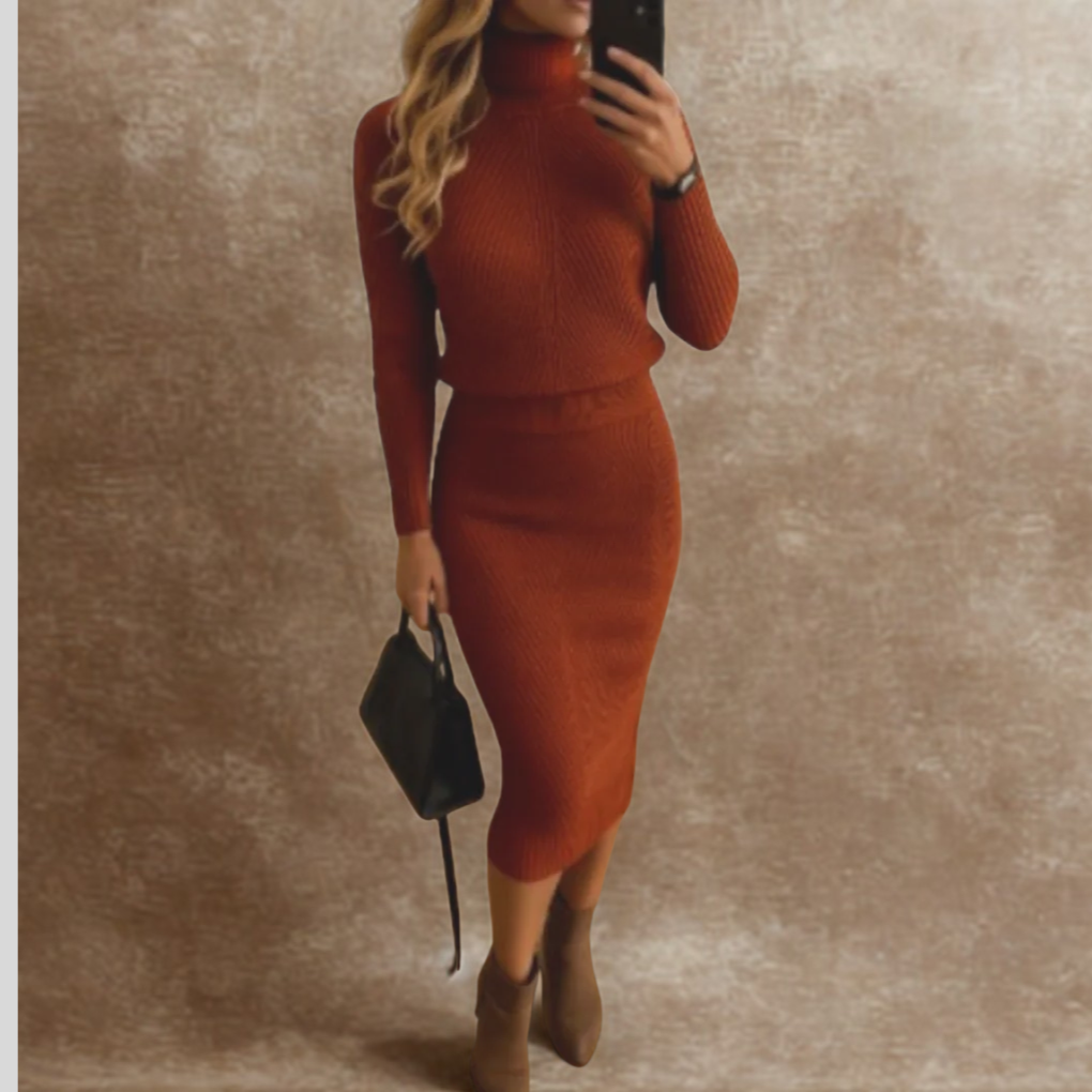 Women’s Knit Pullover Dress – Cozy Style with Everyday Warmth