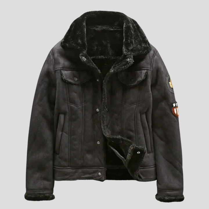 Men’s Suede Biker Jacket
